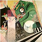 Wassily Kandinsky Green Composition 1923 painting